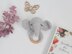 Elephant crochet pattern baby rattle Amigurumi baby teether toy
