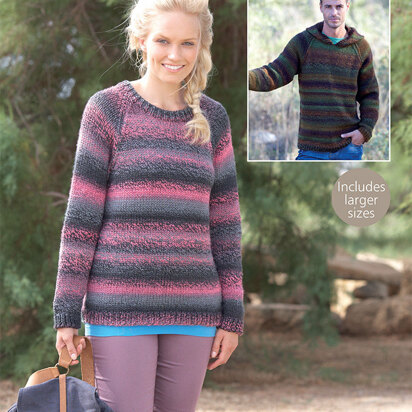 Sweaters in Hayfield Colour Rich Chunky - 7712 - Downloadable PDF