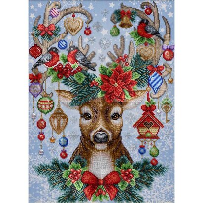VDV Festive Comforts Printed Embroidery Kit - 30cm x 42cm