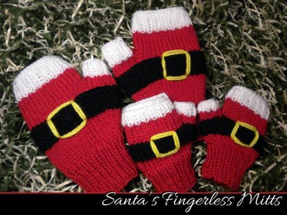 Santa's Fingerless Mitts