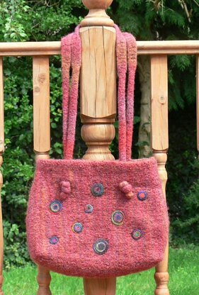 Cabernet felted bag