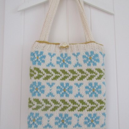 Flower Fairisle Bag