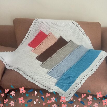 Colourful Blocks Baby Blanket