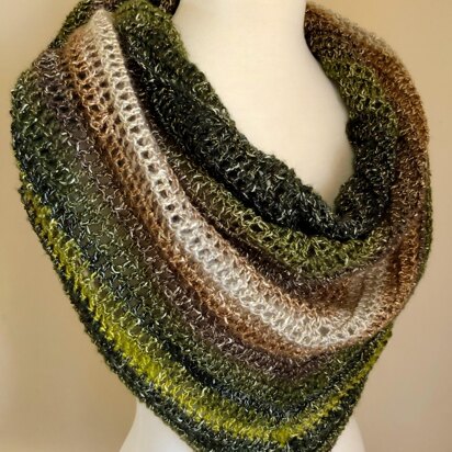 Woodland Faeries Triangle Shawl