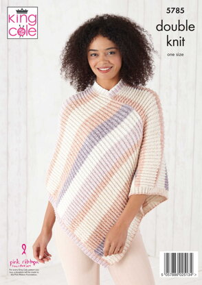 Ponchos Knitted in King Cole Harvest DK - 5785 - Downloadable PDF