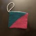 Tunisian Color Block Wristlet