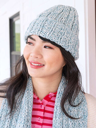 Duckie Beanie and Scarf in Berroco Bestie - Downloadable PDF