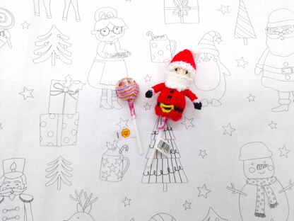 Santa and Elf Lollipop Topper Hats - Stocking Filler