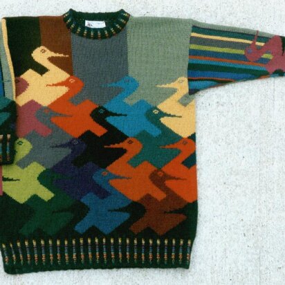 Duck Sweater #609 - knitting pattern