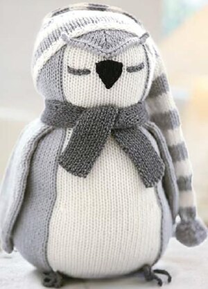 Nite Nite Owl Knitting Pattern Toy Novelty