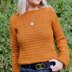 Golden Vines Crochet Sweater