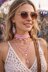 Crochet Beaded Choker Necklace