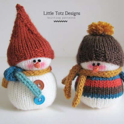 Little Frosty Snowman - knitting pattern