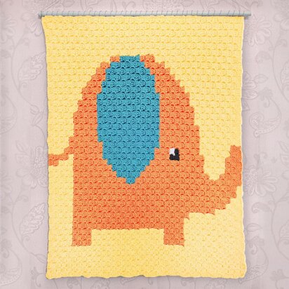 C2C - Diddy Elephant - Corner to Corner Blanket