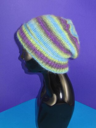 Angel Prints Mohair Slouch Hat
