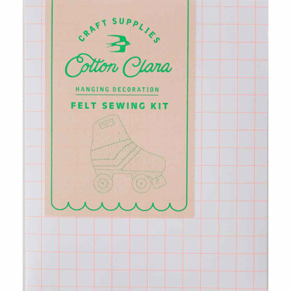 Cotton Clara Roller Skate Needle Felting Kit - 10cm x 11cm