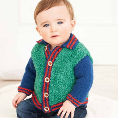 Cardigan and Hoodie in Rico Baby Classic DK and Baby Teddy Aran - 203