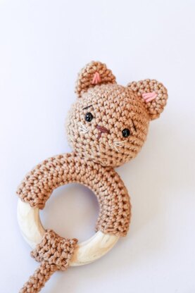 Cuddly kitten rattle / teether