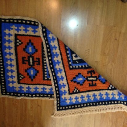 Kazak Style Oriental Design Rug
