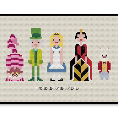 Alice in Wonderland - PDF Cross Stitch Pattern