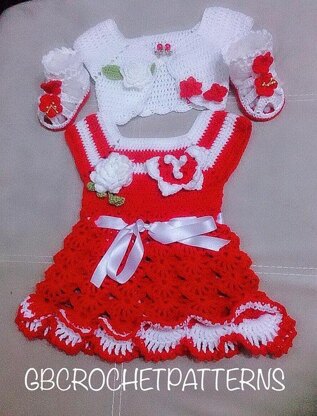 Baby set dress-Gwen