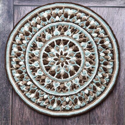 Mint Coffee Mandala Pot holder