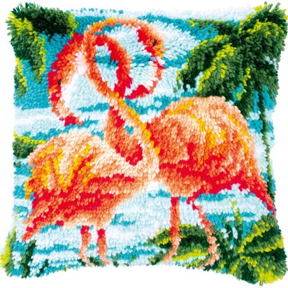 Vervaco Flamingos Latch Hook Kit 