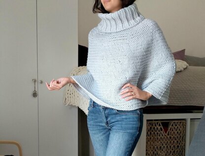 Cowl Neck Crochet Capelet