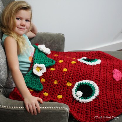 Strawberry Shopkin Inspired Costume/Blanket