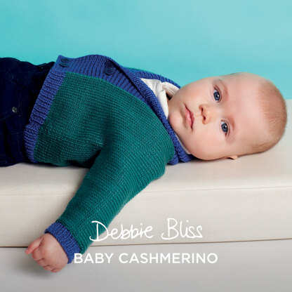 Odin LIttle Jacket - Knitting Pattern for Babies in Debbie Bliss Baby Cashmerino