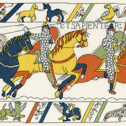 Bothy Threads The Bayeux Tapestry - Cavalry Cross Stitch Kit - 39cm x 26cm