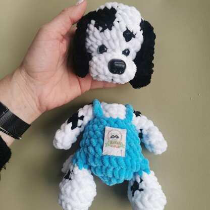 Charlie, the Dalmatian in Overalls