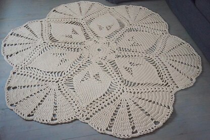 Crochet pattern Rug LIFE IS A FLOWER