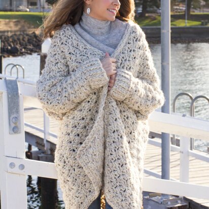 Coastal Fog Chunky Cardigan