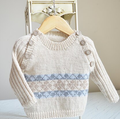 Trendy little man's sweater P091