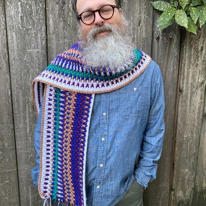 Pebbly Hues Temperature Scarf