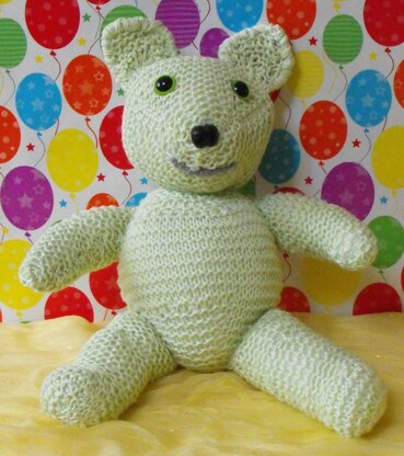 NURSERY TEDDY TOY KNITTING PATTERN - MADMONKEYKNITS