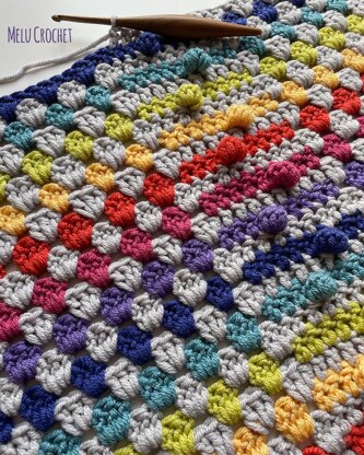 Granny Zigzag Rainbow Blanket