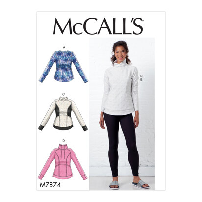 McCall's Misses' Tops and Leggings M7874 - Sewing Pattern