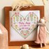 Historical Sampler Company Scandi Heart Birth Sampler Cross Stitch Kit - 22cm x 22cm