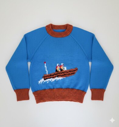 Lifeboat & anchor sweater