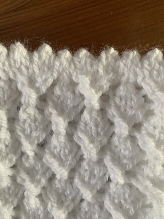 Newborn Lacey matinee jacket #4