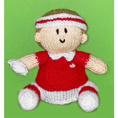 Rugby Player choc orange cover /14cm Welsh toy - knitting pattern