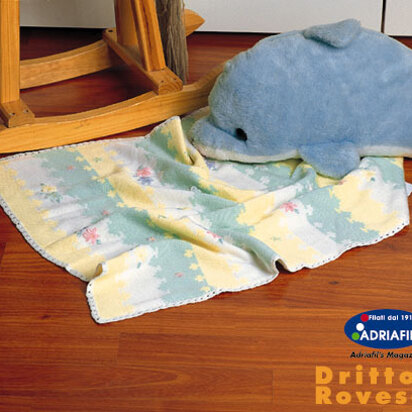 Jacquard Blanket in Adriafil Dolcezza Baby - Downloadable PDF