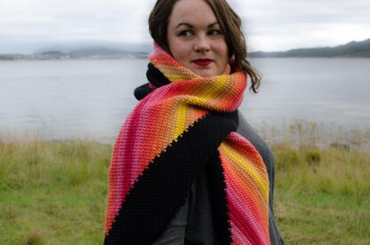 Diagonal Sunset Wrap