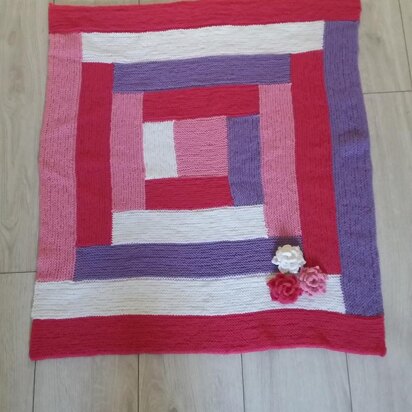 Log Cabin Baby Blanket