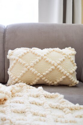 Bobble Knit Throw Pillow