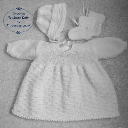 Pattern 58 Baby Dress Set - knitting pattern