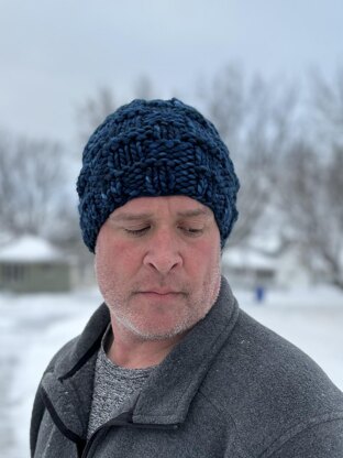 Classic Men's Basket Weave Beanie