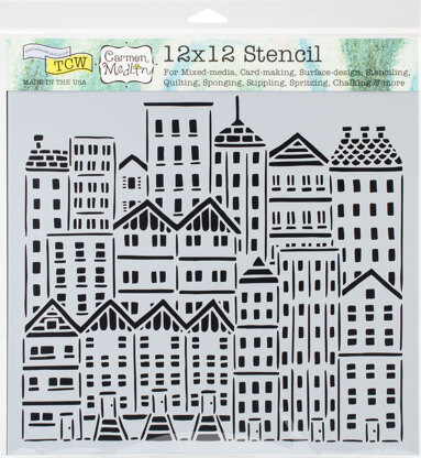 The Crafter's Workshop Crafter's Workshop Template 12"X12" - City Buildings